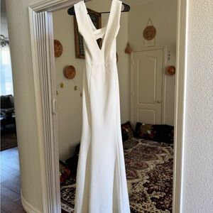 Lulus White Open Back Maxi Dress